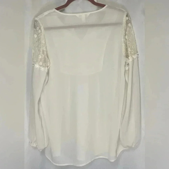 Krazy Kat sheer blouse long sleeve - Picture 5 of 5